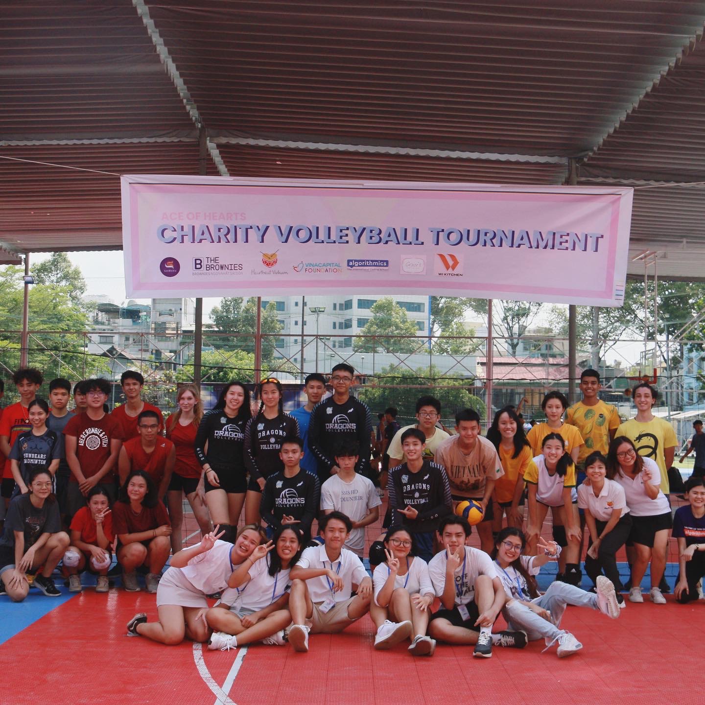 hosted a charity volleyball tournament 