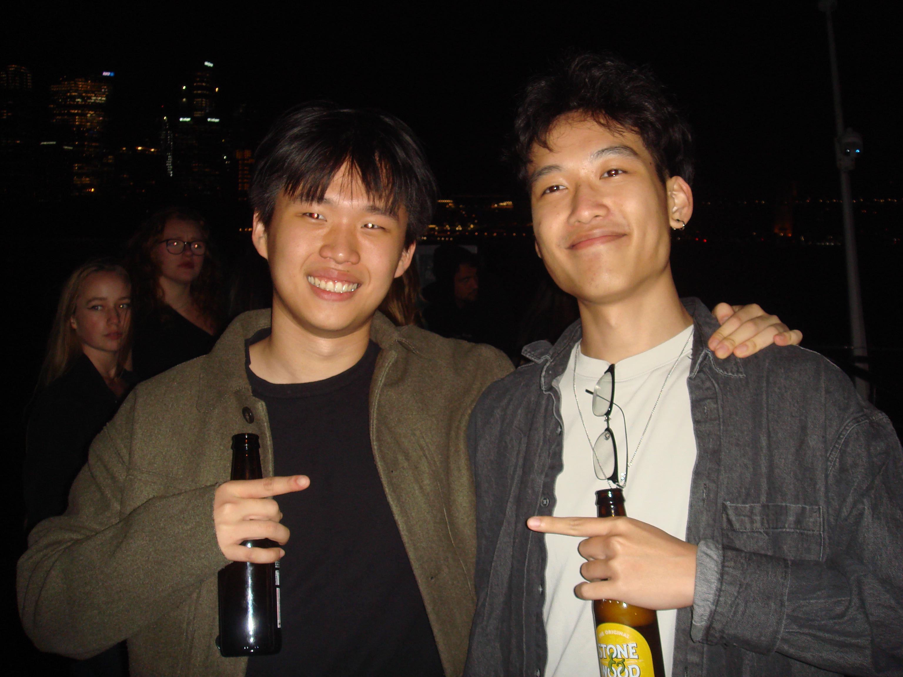 maple boat party, hanging with anh from lyra