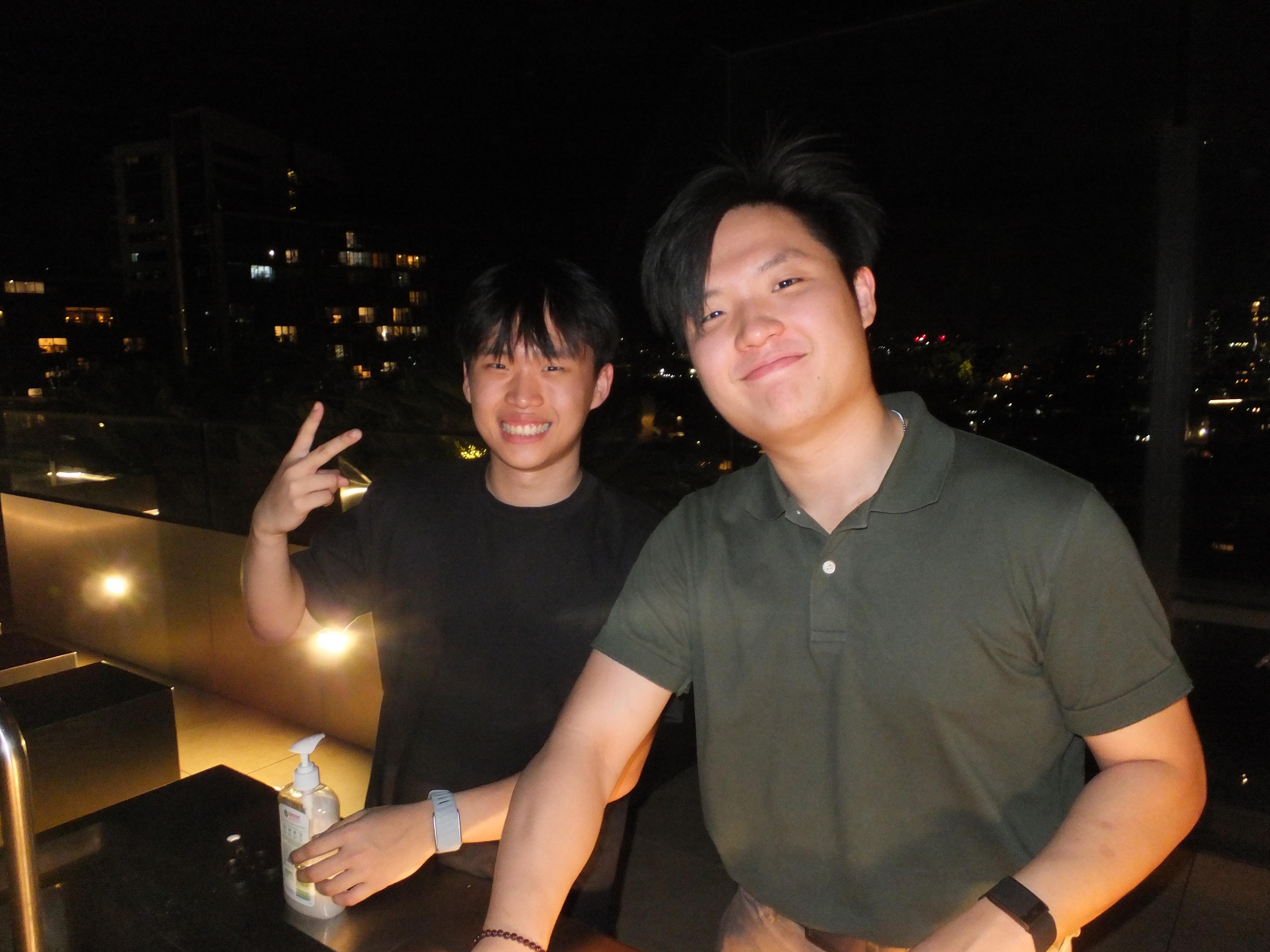 first rooftop bbq with older bro visiting sydney